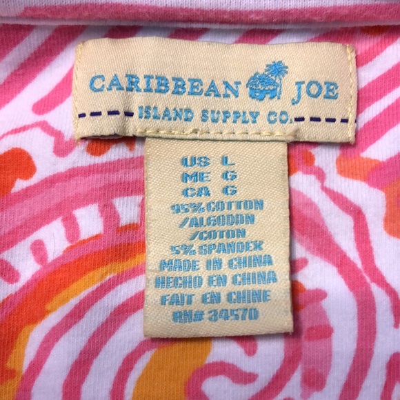 Caribbean Joe V-neck Short sleeve T-shirt - Picture 8 of 9